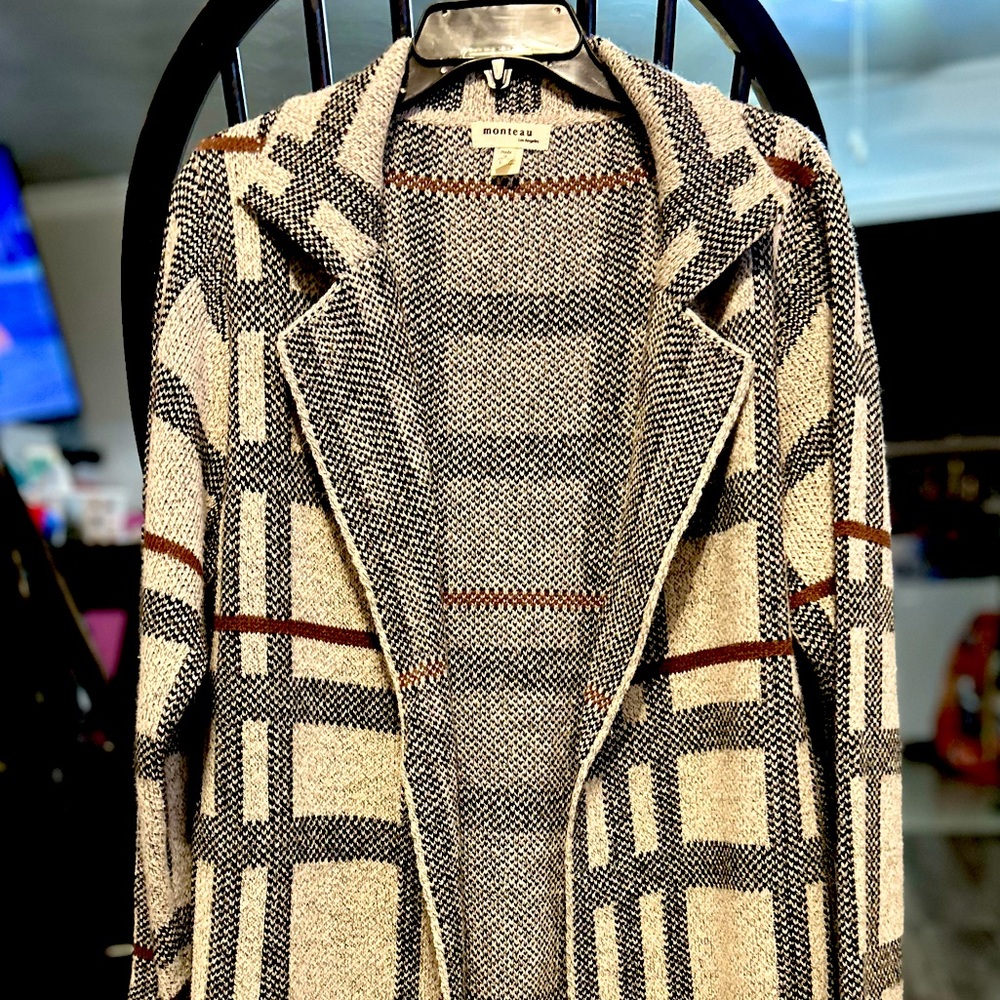 Monteau Los Angeles Duster Cardigan New L